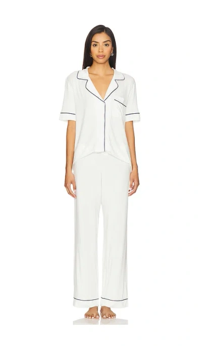 EBERJEY GISELE SHORT SLEEVE LONG PJ SET