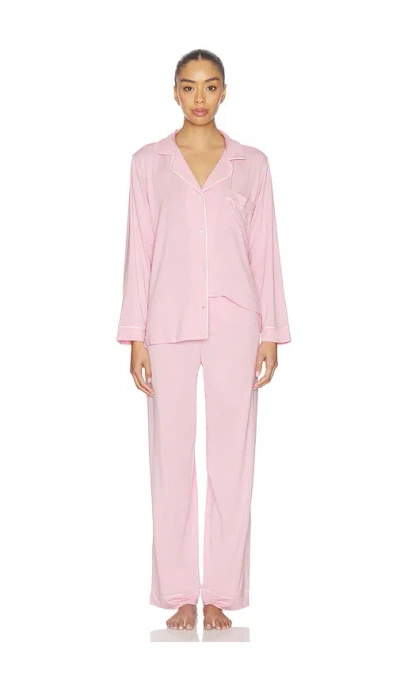 Eberjey Gisele Long Pj Set In Pink