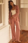 Eberjey Gisele Long-sleeve Pajama Set In Pink