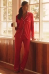 Eberjey Gisele Red Jersey Pyjama Set In Red