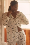 Eberjey Gisele Long-sleeve Printed Pajama Set In Neutral