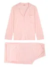 Eberjey Gisele Long-sleeve Pyjama Set In Pink