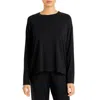 Eberjey Gisele Modal Everyday Long Sleeve Top In Black