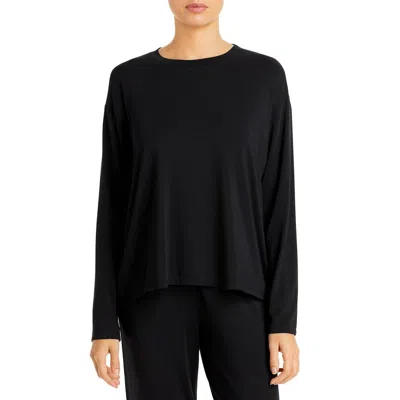 Eberjey Gisele Modal Everyday Long Sleeve Top In Black