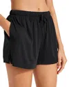 Eberjey Gisele Stretch Modal Pajama Shorts In Black