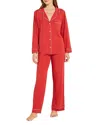 Eberjey Gisele Red Jersey Pyjama Set In Haute Red