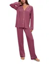 Eberjey Gisele Pj Set In Raspberry/ivory