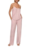 Eberjey Gisele Printed Camisole Pants Pajamas In Pink