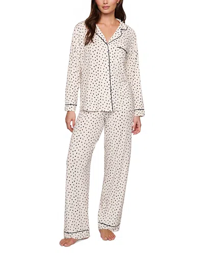 Eberjey Gisele Printed Long Pajama Set In Multi