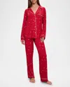 Eberjey Gisele Printed Long Pajama Set In Winter Wonderland Haute