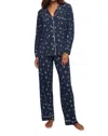 Eberjey Gisele Printed Long Pajama Set In Multi