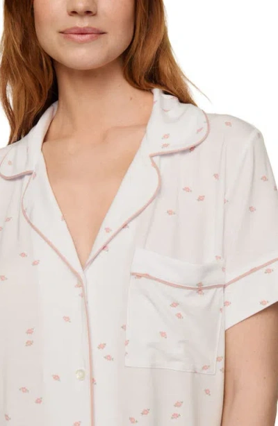 Eberjey Gisele Printed Relaxed Jersey Knit Short Pajamas