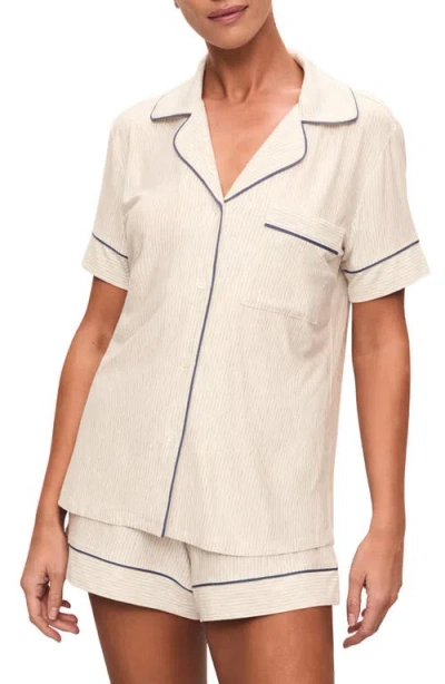 EBERJEY EBERJEY GISELE PRINTED RELAXED JERSEY KNIT SHORT PAJAMAS