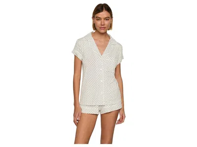 Eberjey Gisele Printed Shortie Pj Set In Multi