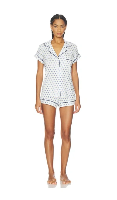 Eberjey Gisele Printed Shortie Pj Set In Multi