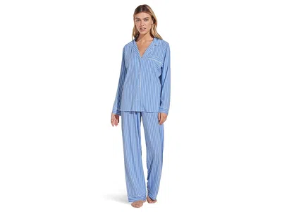 Eberjey Gisele Printed - The Long Pj Set In Blue
