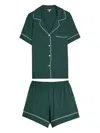 Eberjey Gisele Jersey Pyjama Set In Green