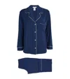 Eberjey Womens Navy Ivory Gisele Stretch-jersey Pyjama Set In Brown