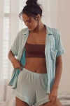 Eberjey Gisele Relaxed Pajama Short Set In Blue