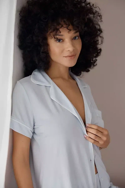 Eberjey Gisele Relaxed Pajama Short Set In Blue