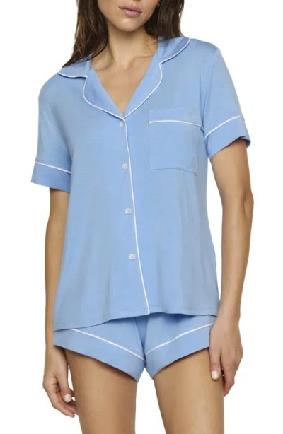 Eberjey Gisele Relaxed Short Pajamas In Blue