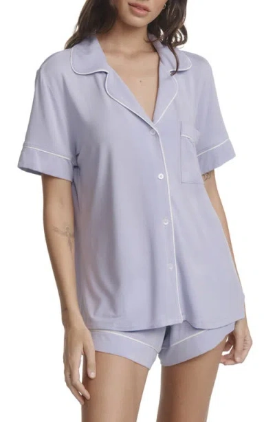 Eberjey Gisele Relaxed Short Pajamas In Purple