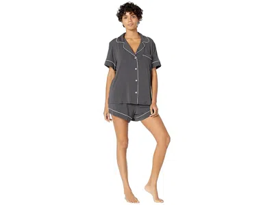 Eberjey Gisele Relaxed Short Pj Set In Gray