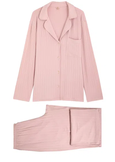 EBERJEY EBERJEY GISELE RIBBED JERSEY PYJAMA SET