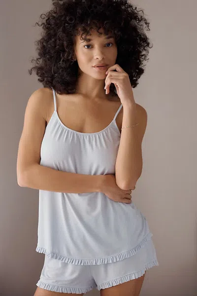 Eberjey Gisele Ruffled Cami Set In White