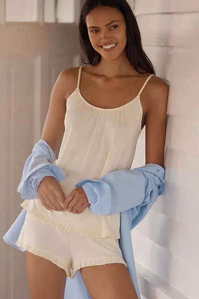 Eberjey Gisele Ruffled Cami Set In Yellow