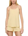 Eberjey Gisele Ruffled Trim Short Pajama Set