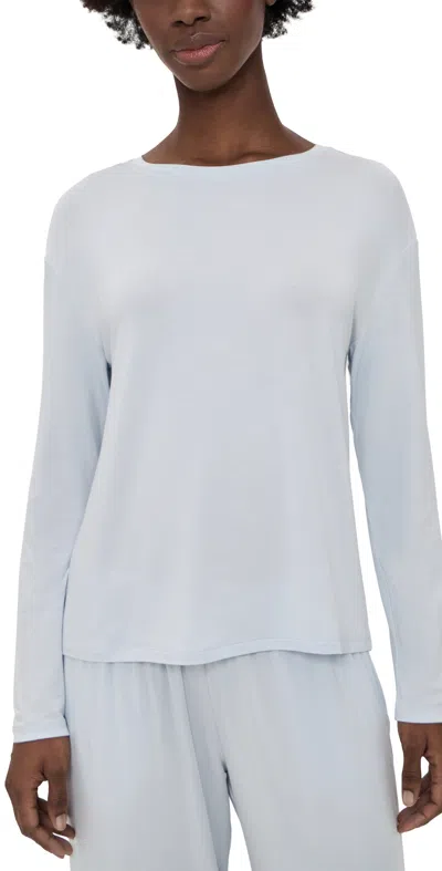Eberjey Gisele Separates Long Sleeve Top Ice Blue