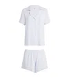 Eberjey Gisele Ribbed Shorts Pajama Set In Blue
