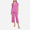 Eberjey Gisele Cropped Two-piece Jersey Pajama Set In Multi