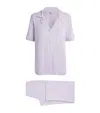 Eberjey Gisele Short-sleeve Pyjama Set In Purple