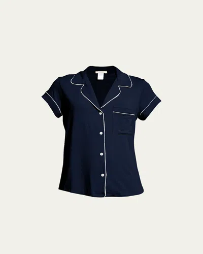 Eberjey Gisele Shortie Pajama Set In Blue