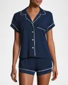 Eberjey Gisele Relaxed Short Pj Set In Blue