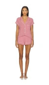 Eberjey Gisele Shortie Pj Set In Pink