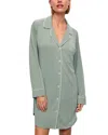 Eberjey Gisele Jersey Knit Sleep Shirt In Green