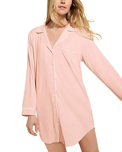 Eberjey Gisele Sleepshirt In Petal Pink Ivory