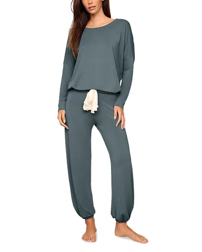 Eberjey Gisele Slouchy Pajama Set In Blue
