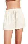 Eberjey Gisele Drawstring Pajama Shorts In Ivory