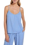 EBERJEY GISELE STRIPE STRETCH MODAL JERSEY CAMISOLE PAJAMAS