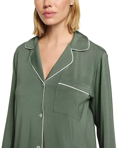 Eberjey Gisele Tencel Modal Long Pj Set In Green