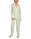 Eberjey Gisele Tencel Modal Long Pj Set In Green