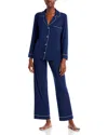Eberjey Gisele Stretch-modal Jersey Pajama Set In Navy/ivory
