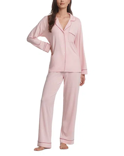 Eberjey Gisele Tencel Modal Long Pj Set In Pink