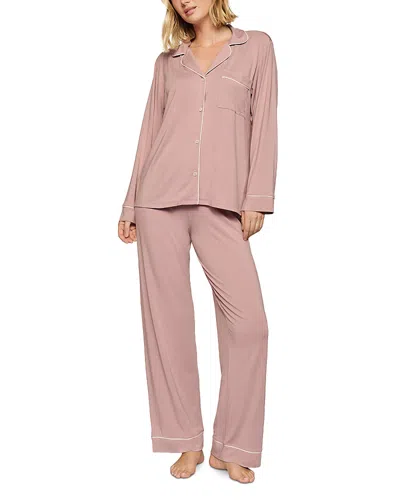 Eberjey Gisele Tencel Modal Long Pj Set In Pink