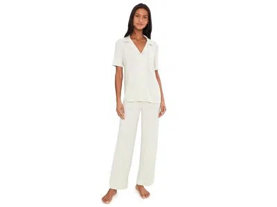 Eberjey Gisele Tenceltm Modal Short Sleeve Pant Pj Set In Green