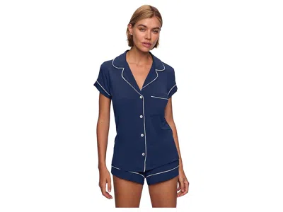 Eberjey Gisele Tenceltm Modal Shortie Short Pj Set In Blue